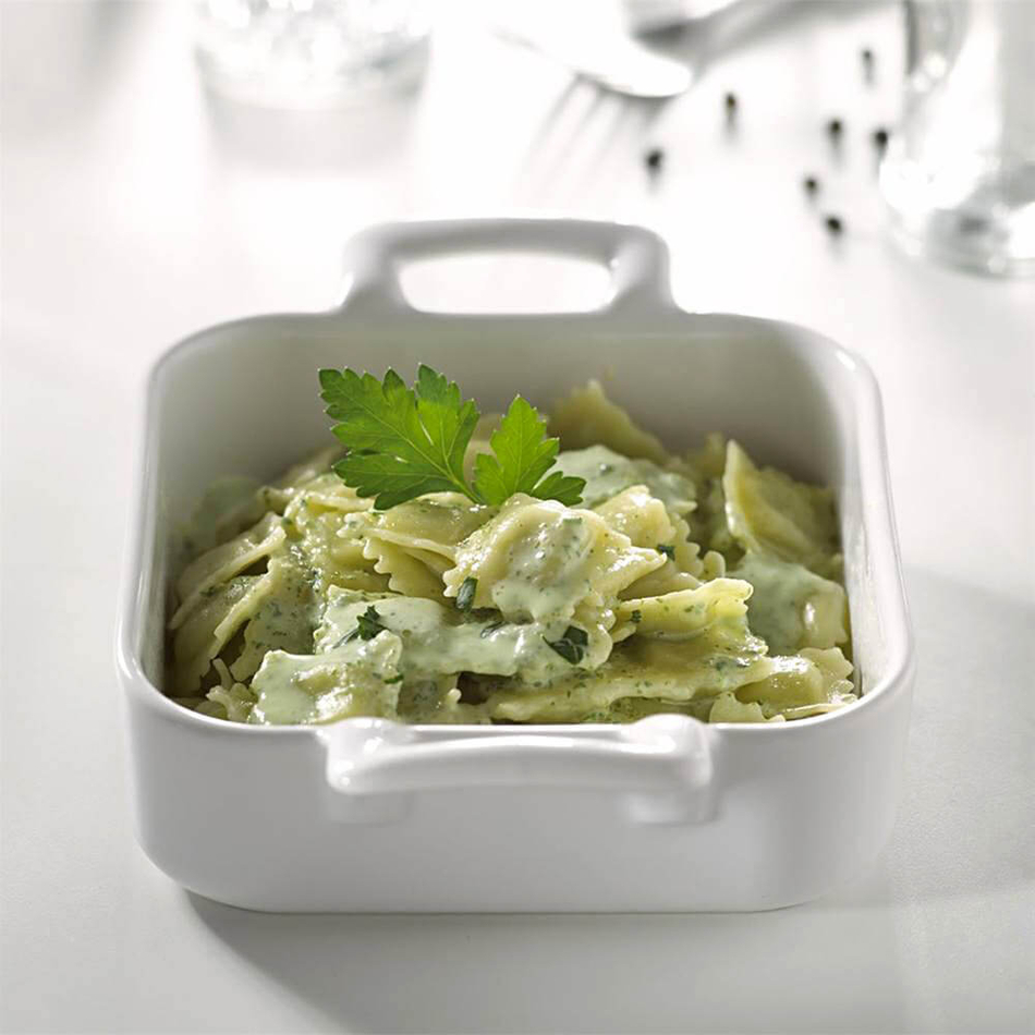 Блюдо для запекания квадратное 20x20 см, фарфор, белый, 621333, Belle Cuisine, Revol