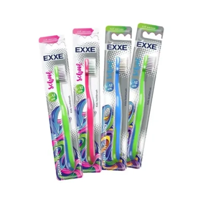 Зубная щетка детская EXXE school 6-12 лет, мягкая 1 шт