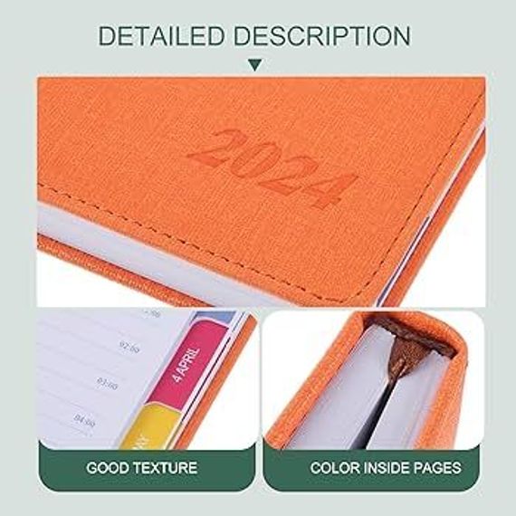 Gündəlik/Ajanda/Ежедневник/Diary Planner 2024 orange