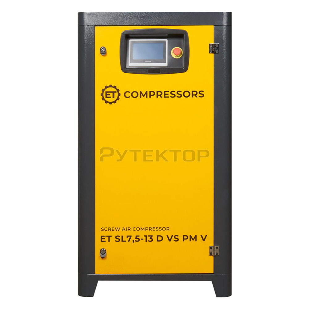 Винтовой компрессор ET-Compressors SL 7,5-13 D VS PM (IP23) вертикальное исполнение на ресивере 130л