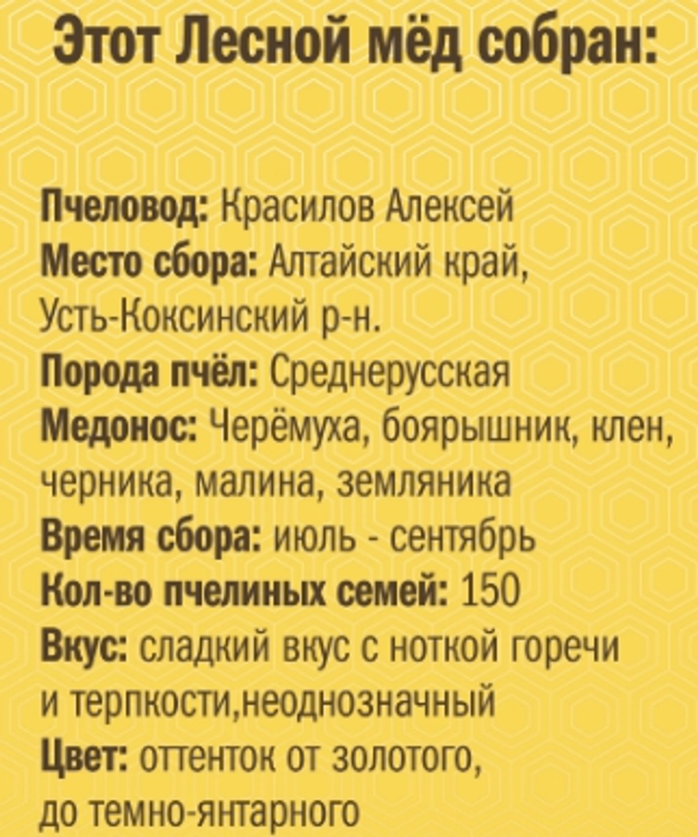 Мёд лесной в п/б Вкус Жизни New 300 гр.