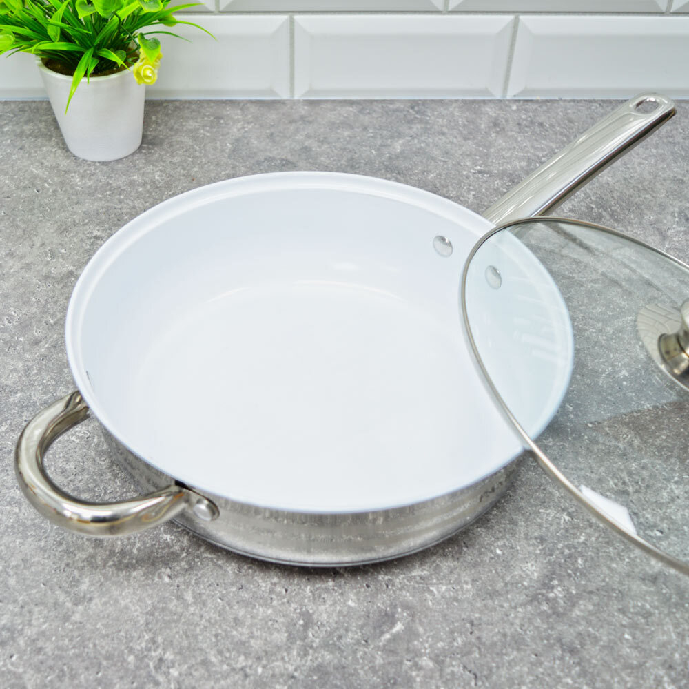 Набор посуды 4 предмета (2,9л, 3,9л, сотейник 3л, ковш 2л) нерж "Ester" Fanhoff (87346)