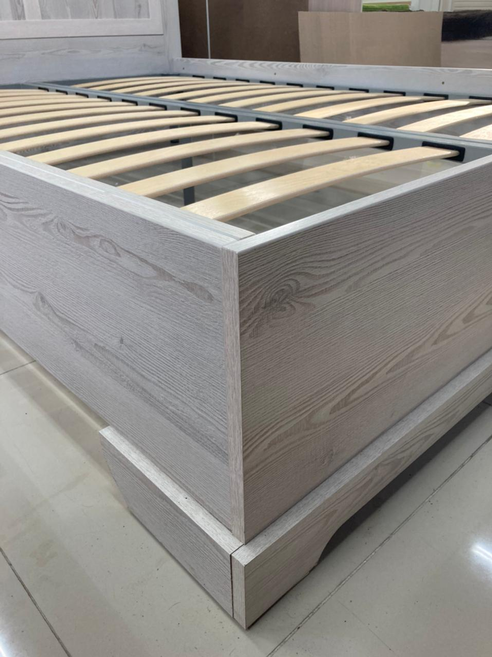 Кровать Ривьера сосна белая/сосна джурга 1400