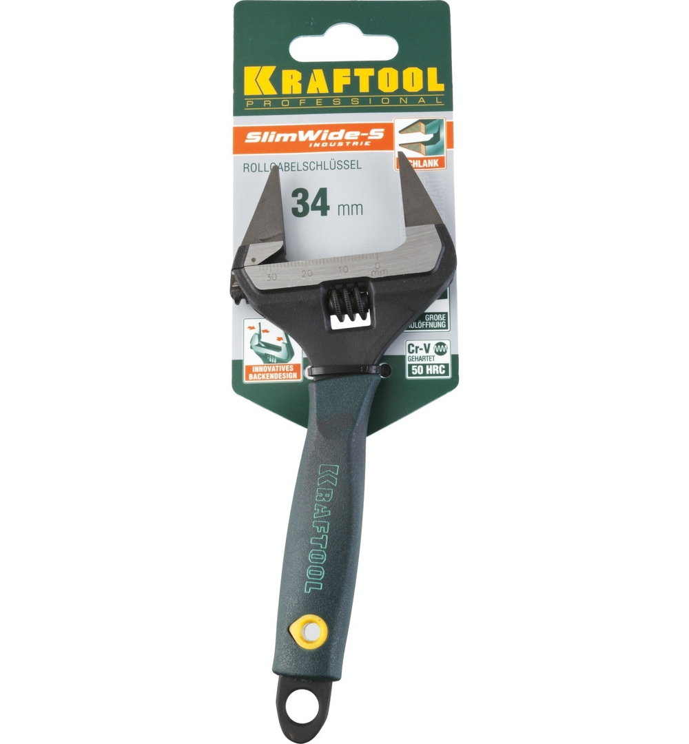 KRAFTOOL SlimWide Ultra, 150/34 мм, разводной ключ (27263-15)