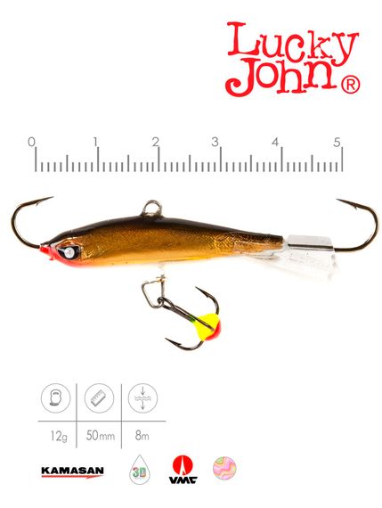 Балансир Lucky John NORDIC 4 с тр. 40мм/10H блистер