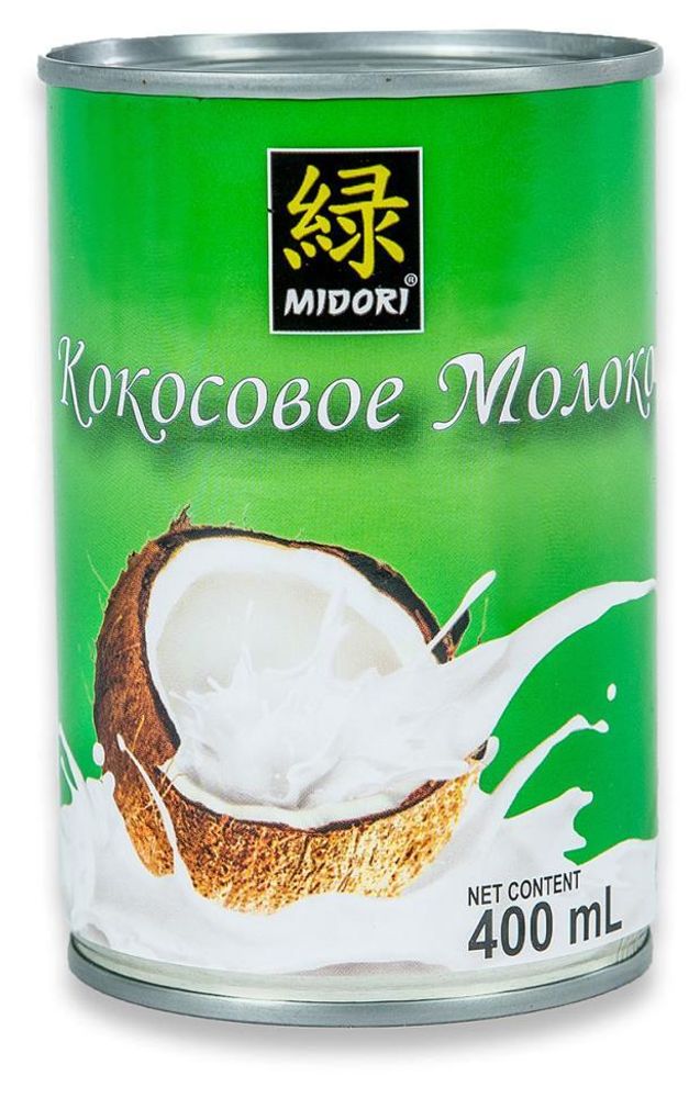 Кокосовое молоко 7%, Мидори, 400 мл