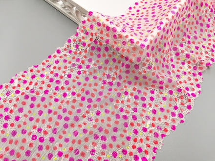 Эластичное кружево, мультиколор, 22 см, (Арт: EK-2781), м