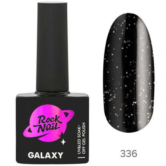 Гель-лак RockNail Galaxy 336 Black Hole