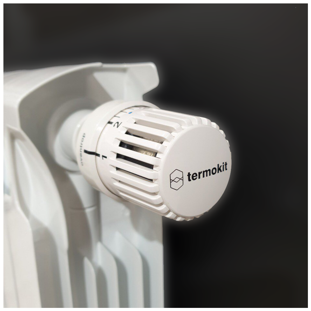 Термостатическая головка Oventrop Uni LH, артикул 1011465, белая, 7-28 С, с нулевой отметкой