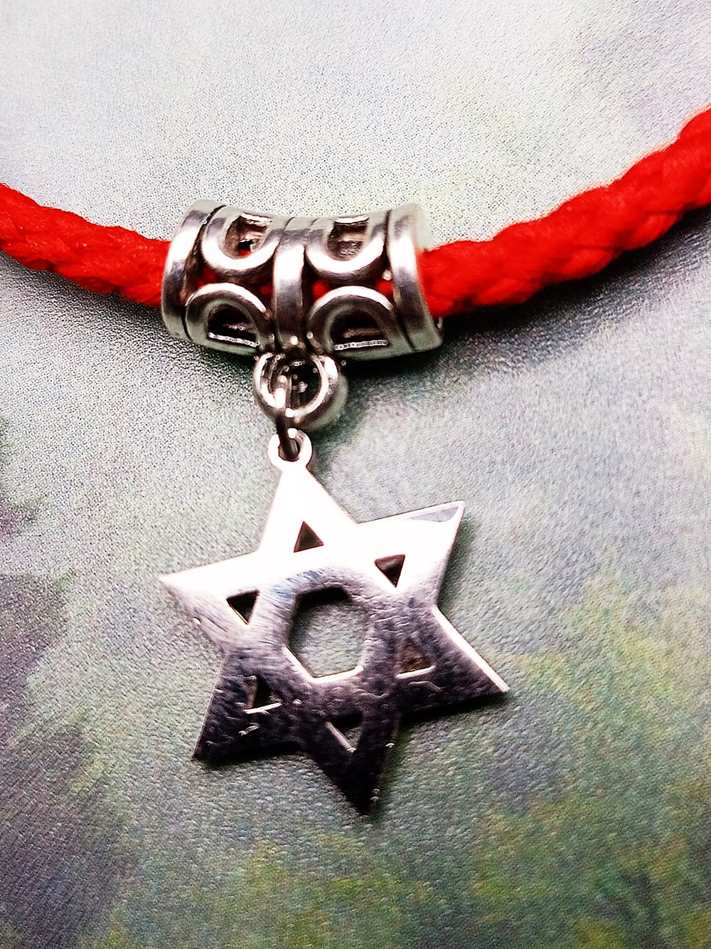 Красная нить от сглаза Звезда Давида