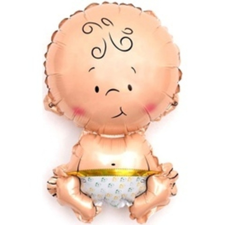 Шар с клапаном (16''/41 см) Мини-фигура, Малыш Мальчик