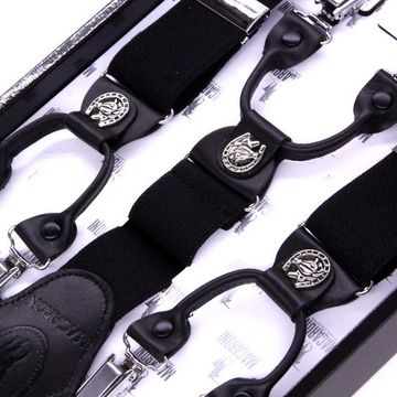 Подтяжки Macaroni (черные)