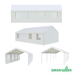 Тент-шатер Green Glade 1093 4х8х3,2м полиэтилен 3 коробки