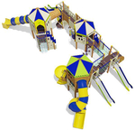 Игровой комплекс для детей 6-12 лет для уличной площадки