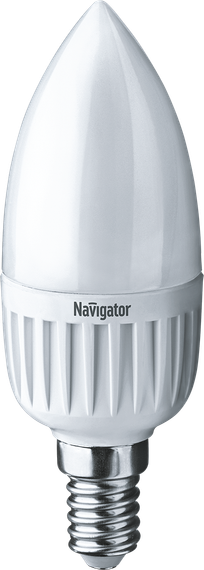 Лампа светодиодная Navigator C37 220V Е14 8,5W 2700K свеча 28663