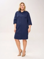 Платье-рубашка с карманами