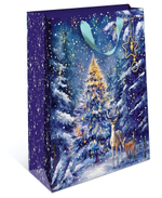 Пакет подарочный бумажный стандарт плюс новогодний 260х320х120 1310.745 (АртДизайн)