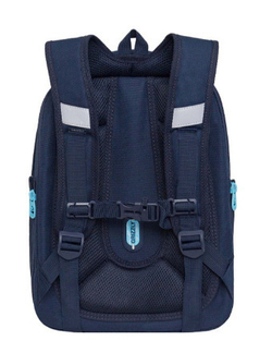 Рюкзак школьный 2 отделение(я) 1 карман(а) анатомическая спинка ГРИЗЛИ темно-синий 29*36*18 см (RAf-492-2)