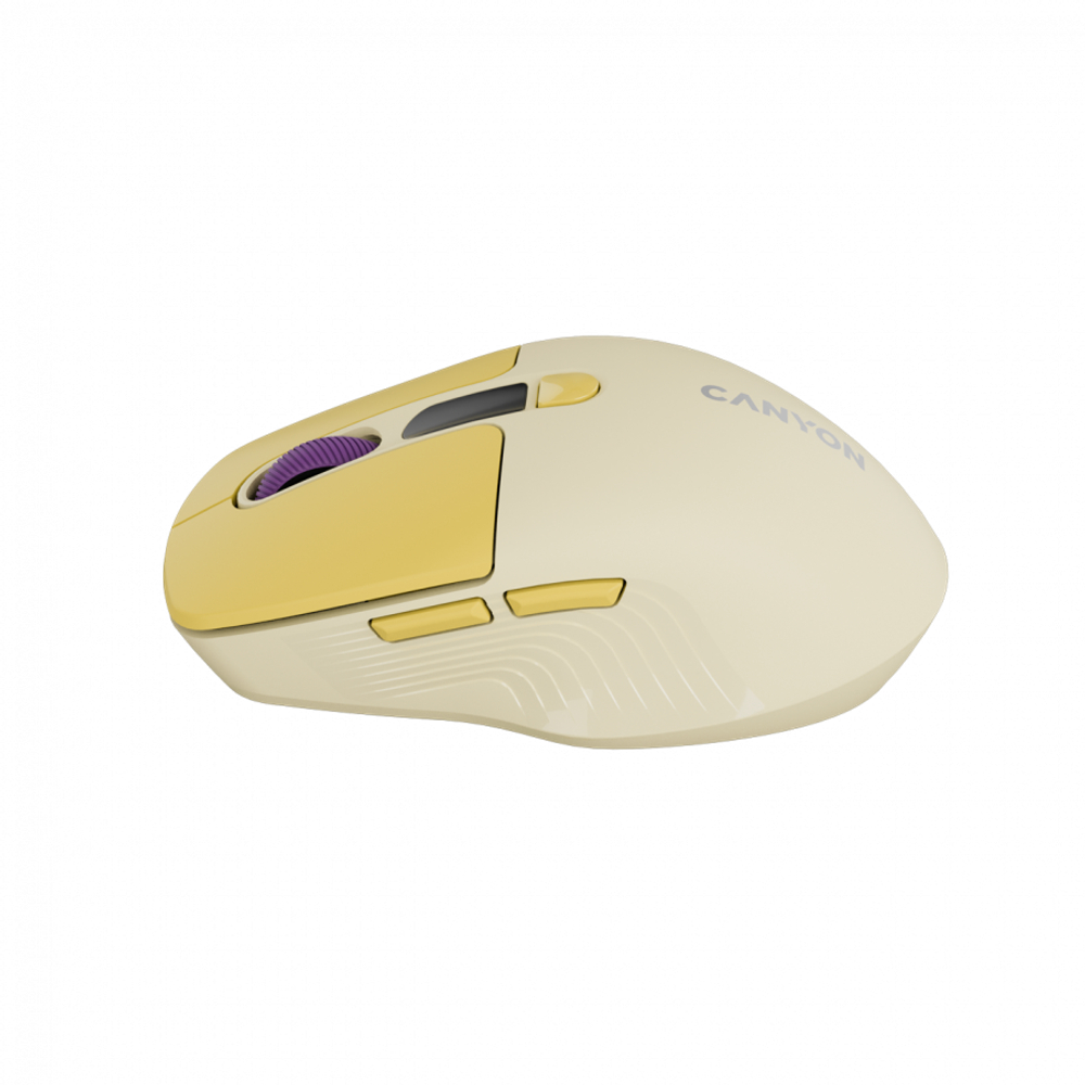 CANYON mouse MW-26 LCD Silent Dual Mode Wireless Yellow