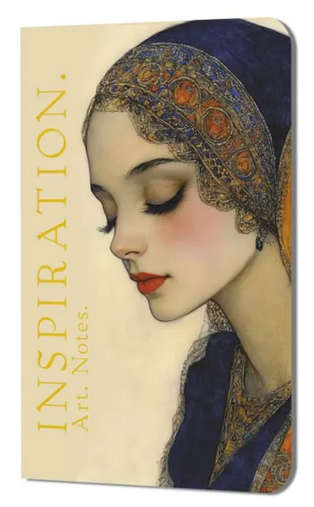 Блокнот 130х210 мм. 32л. лин. "Inspiration. Art. Notes. Бакст. Девушка в синем платке" (Контэнт)