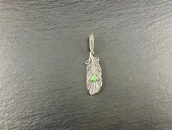 Подвеска. Перо Жар-Птицы" с камнем