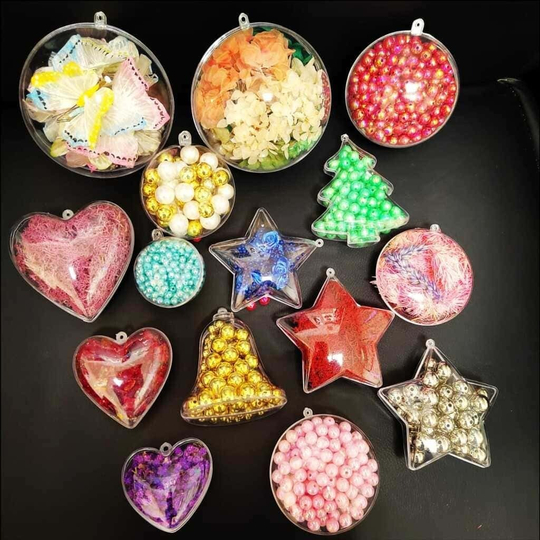 ШАР пластиковый прозрачный (разъемный из двух частей)