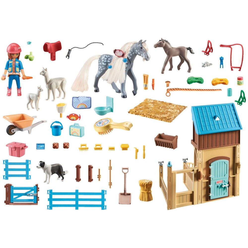 Playmobil - Лошади водопада Амелия и лошадь Шепот с конюшней 71353 / артикул   71353  / GTIN 4008789713537