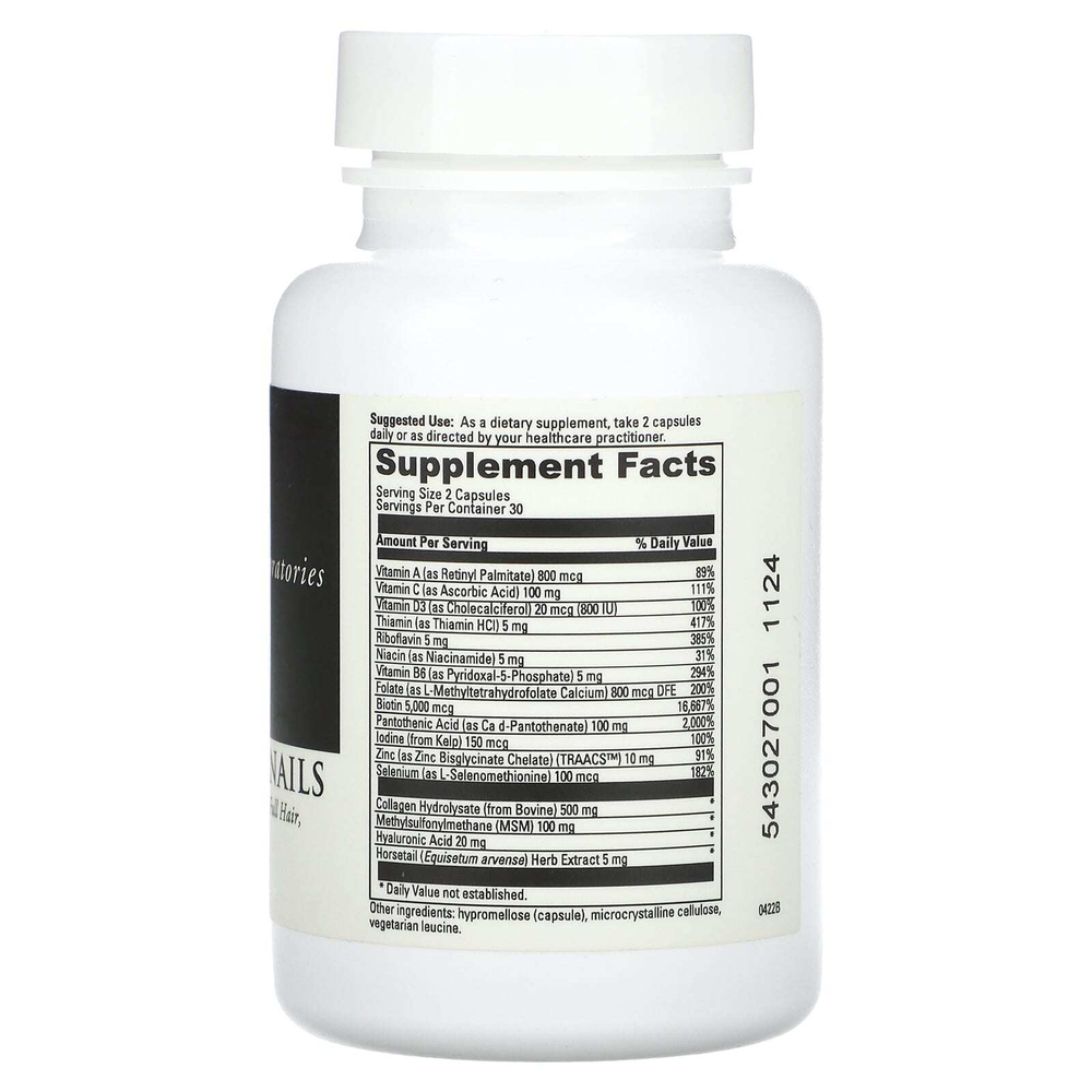 DaVinci Laboratories, Для волос, кожи и ногтей, 60 капсул