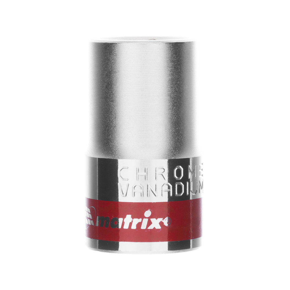 Головка торцевая, 14 мм, шестигранная, CrV, под квадрат 1/2, хромированная Matrix 13114