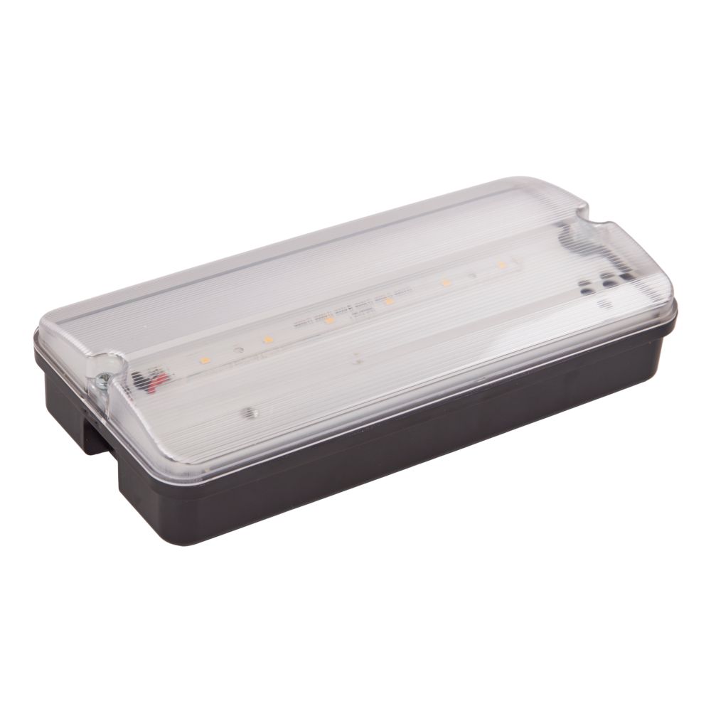 ULW-K25A 6W-4000K IP65 BLACK Светильник светодиодный влагозащищенный. Белый свет 4000K. 660Лм. Размер 220x105x50мм. Корпус чёрный. ТМ Uniel