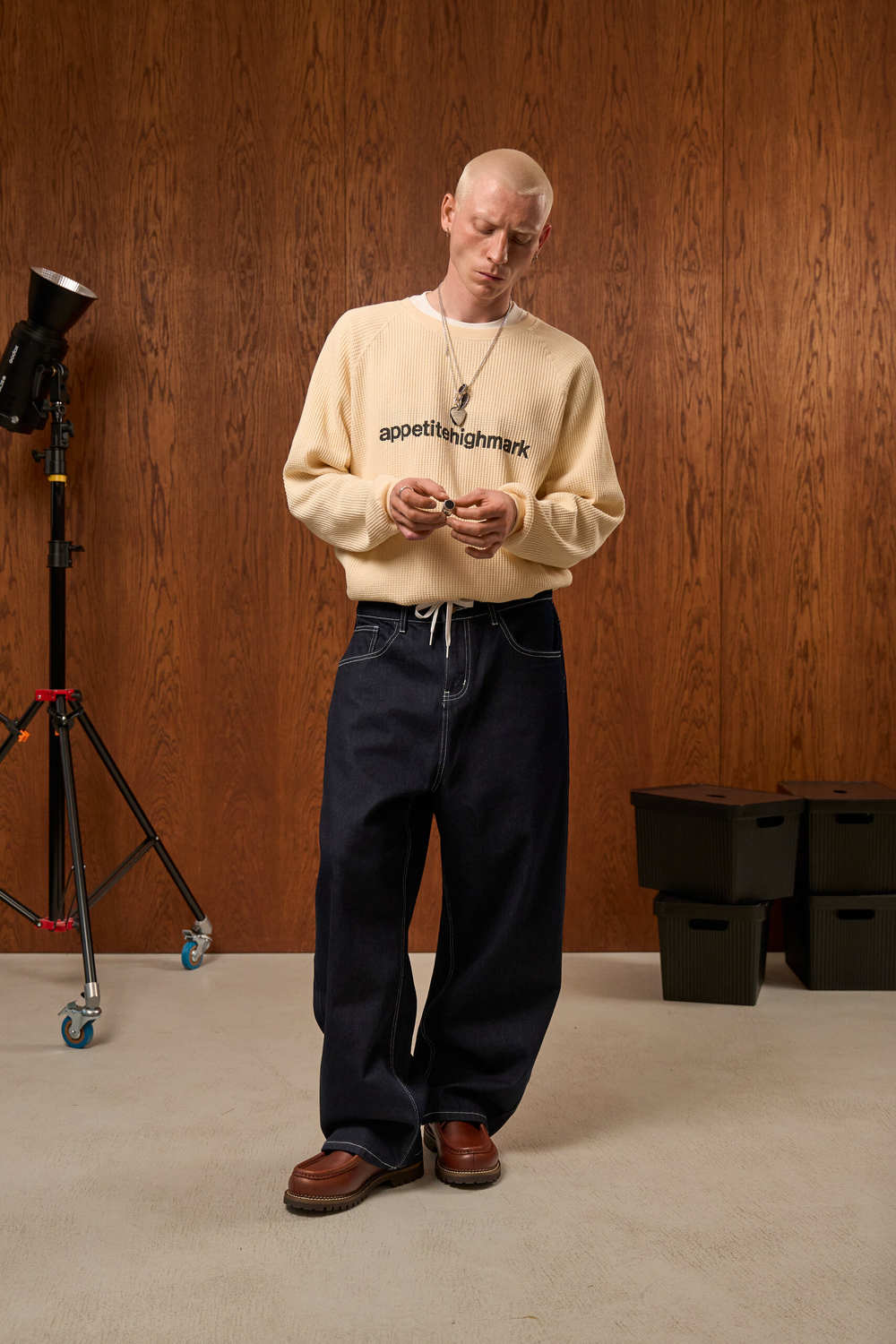 Лонгслив Appetite Waffle Longsleeve "Beige"