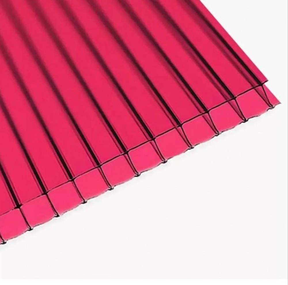 Поликарбонат гранат UltraPlast 4мм (2100*12000) 0,55 плотность