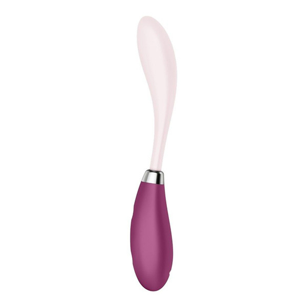 Розовый гибкий вибратор 19,5см Satisfyer G-Spot Flex 3