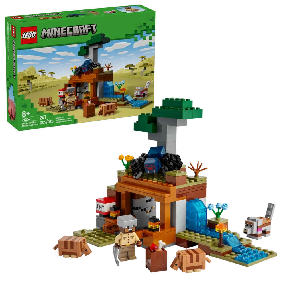 Конструктор LEGO Minecraft 21269 Экспедиция на рудник Броненосец