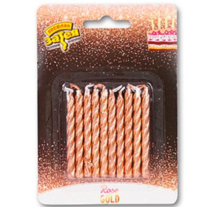 Свечи-для-торта-Розовое-золото-10шт