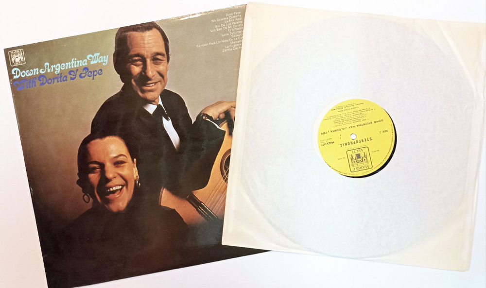 Винтажная виниловая пластинка LP Dorita Y Pepe Down Argentina Way (UK 1969)