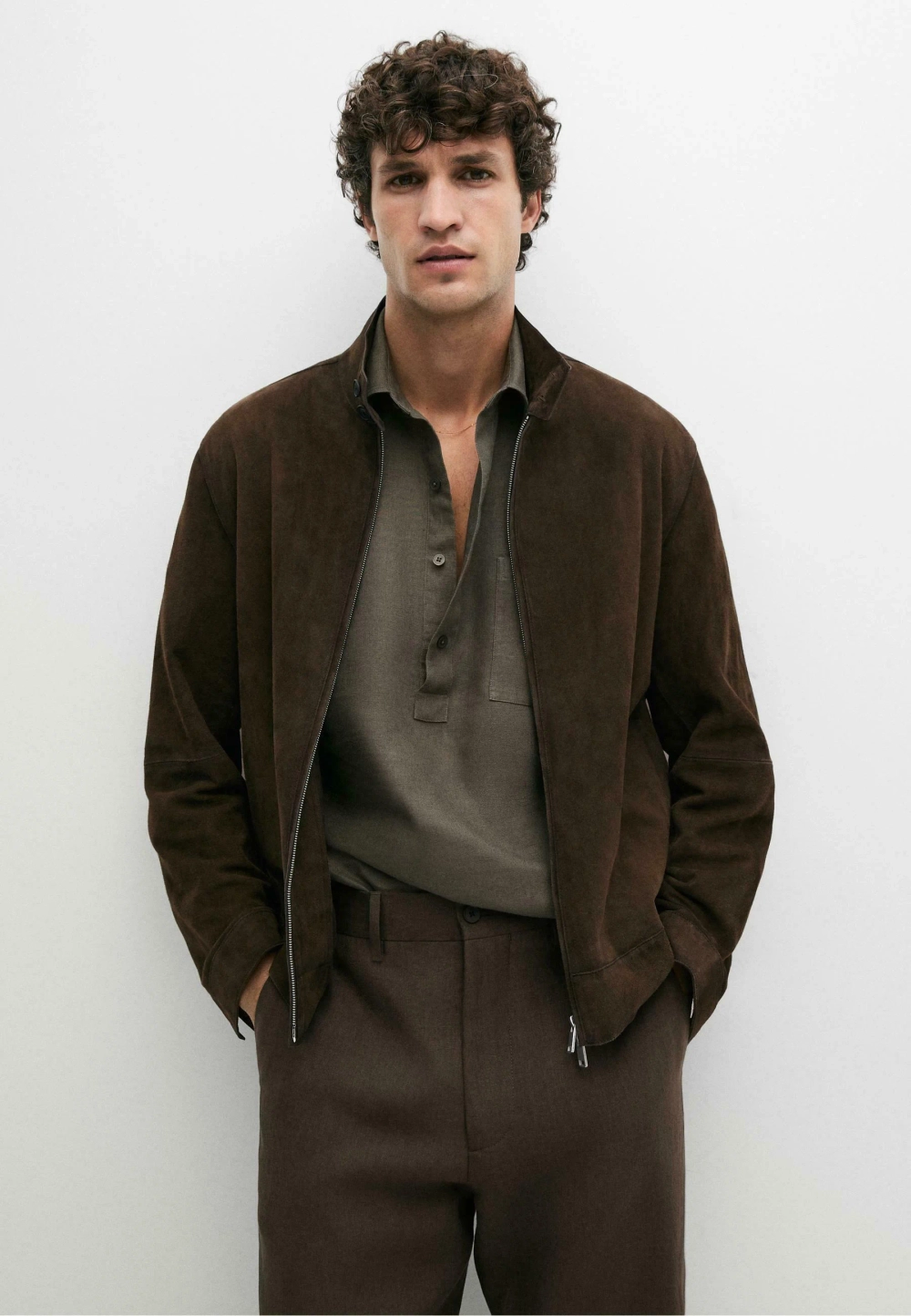 КУРТКА MASSIMO DUTI - mottled dark brown