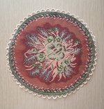 Декоративная сервировочная салфетка (d 30) Маки