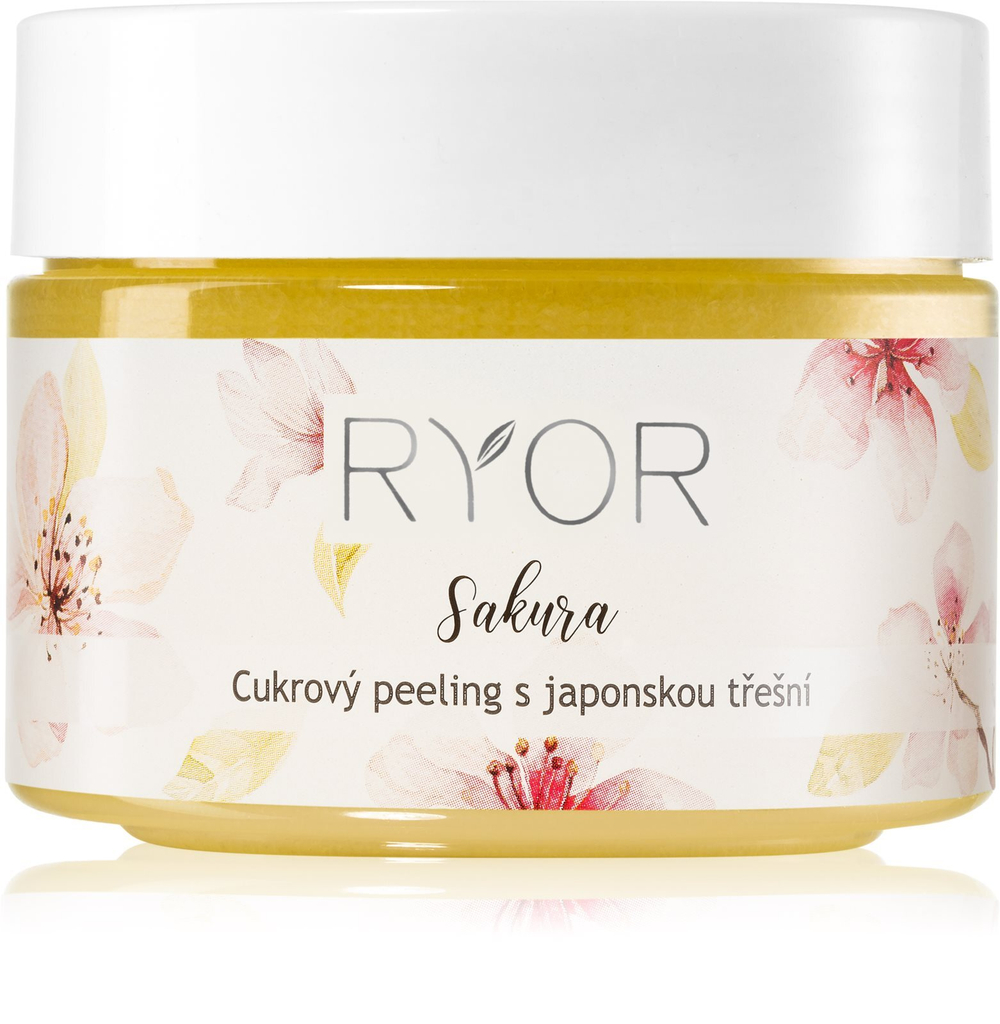 RYOR Sakura - Сахарный пилинг бережно очищает и питает кожу / 325 g / GTIN 8594007972870