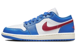 Jordan 1 Low Sport Blue Gym Red Women's