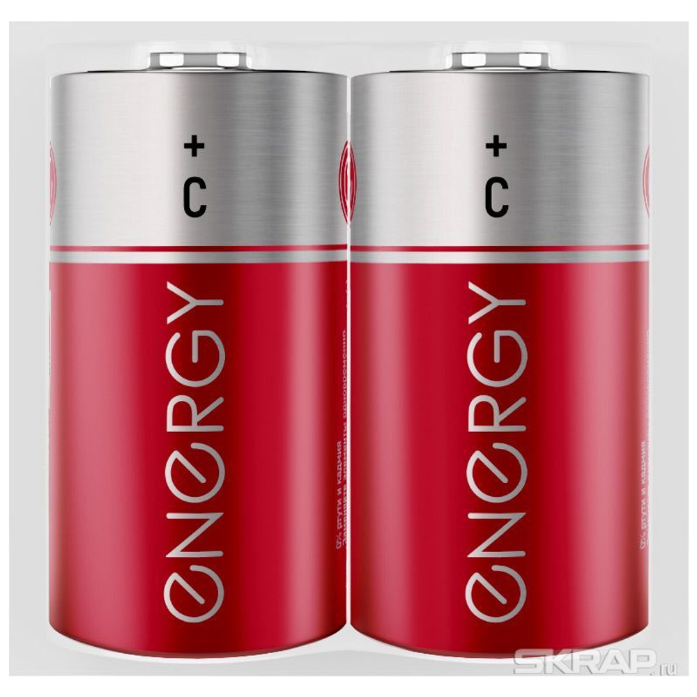 Батарейка солевая Energy R14/2S (2шт в спайке) (104973)