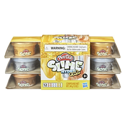 Play-Doh Slime - HydroGlitz, 12 шт., металлические тубы E9434