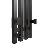 Полотенцесушитель MIXLINE MOON QUADRO BLACK 120/15 (таймер,206 Вт) электрический ЧЕРНЫЙ