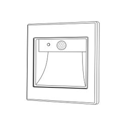 Citilux Скалли CLD005KS0 Встраиваемый светильник с датчиком движения Белый