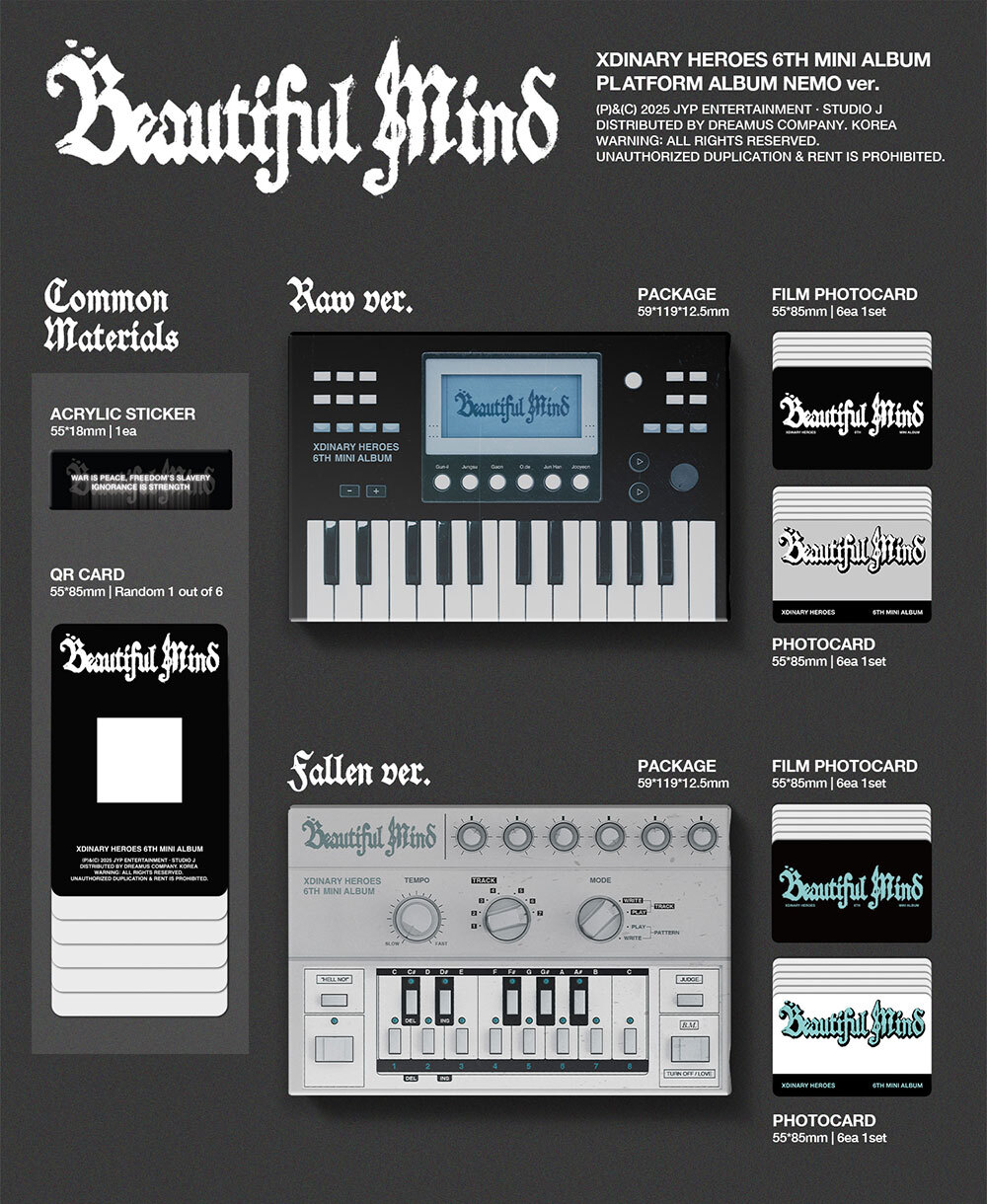 Альбом Xdinary Heroes - 6nd Mini Album Beautiful Mind (Platform Album Nemo ver.)
