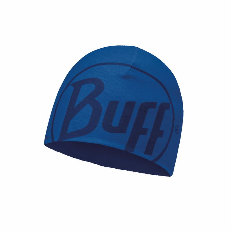 Тонкая флисовая шапочка Buff Logo Blue Skydiver Фото 1