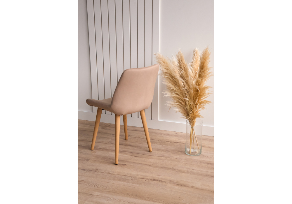 Стул деревянный Woodville Седа бежевый (zd 210), светлое дерево np, ножки натуральные