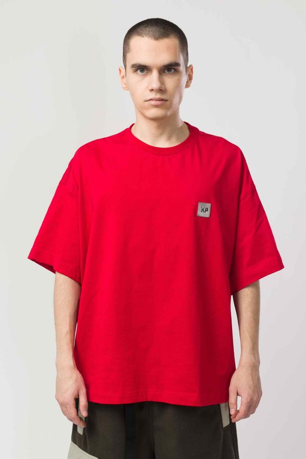 Футболка Wide T Стерео-варио красная - фото 1