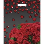 Пакет ПЭ с вырубной ручкой 38+6Тико глянец (Мармеладные сердечк (комплект 50 шт)