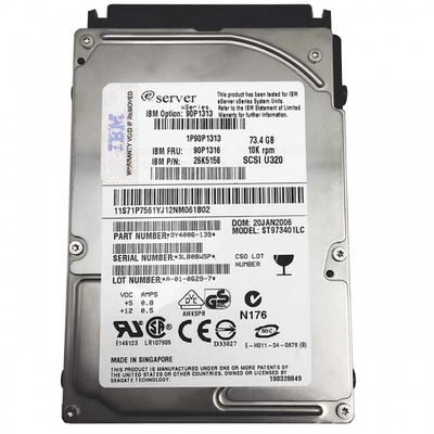 Жесткий диск IBM 73Gb U320 10K SFF 90P1313
